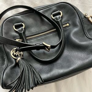 Michael Kors Black Leather Hand Bag